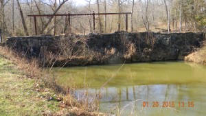 Former control gates for the Altamahaw dam race
