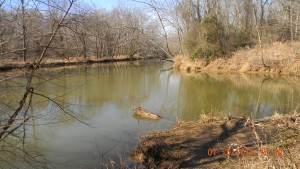 View of the Paddle Boat Access point above the Altamahaw Dam